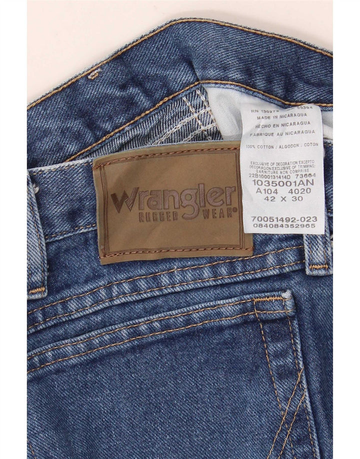 Vaqueros Wrangler Hombre Rectos W42 L30 Algodón Azul