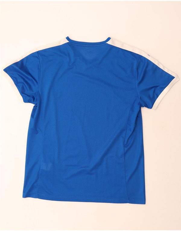Puma Camiseta para hombre Top XL Azul Colorblock Poliéster
