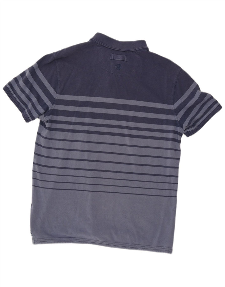 Polo de hombre Fat Face de algodón a rayas azules grandes