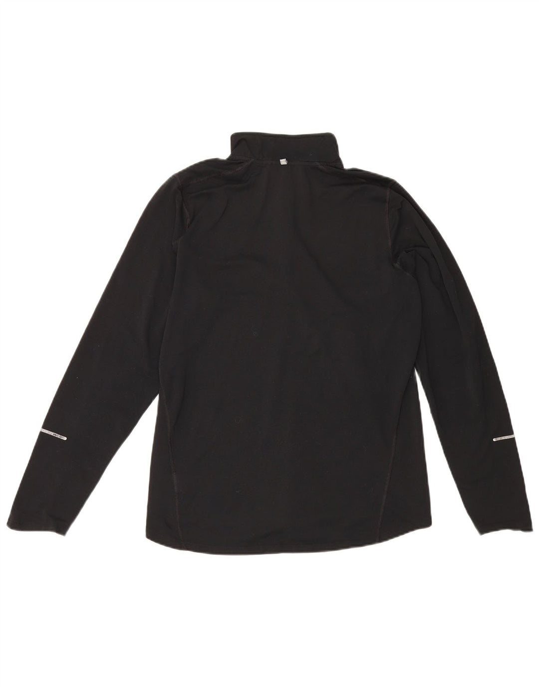 Nike Dri Fit - Chándal con cremallera y cuello para hombre, talla mediana, poliéster negro