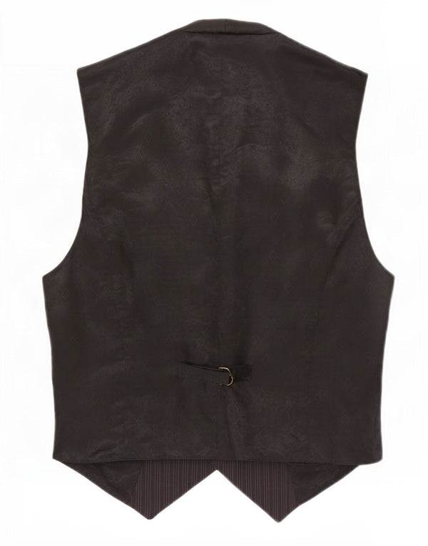 Sisley Hombre Chaleco Grande De Viscosa A Rayas Negras