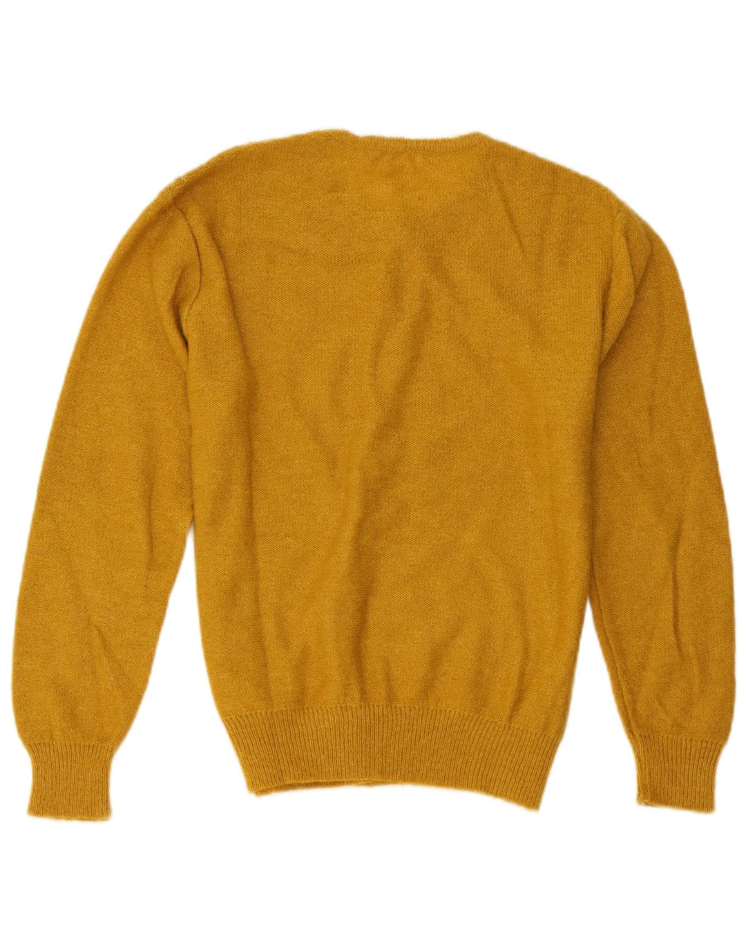 Vintage mujer Cardigan suéter Reino Unido 14 amarillo medio