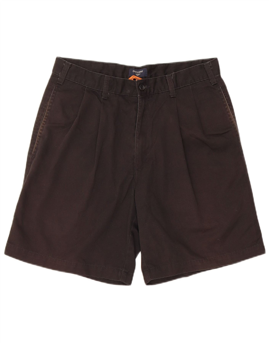 DOCKERS Mens Stain Defender Pegged Chino Shorts W30 Algodón Negro Mediano
