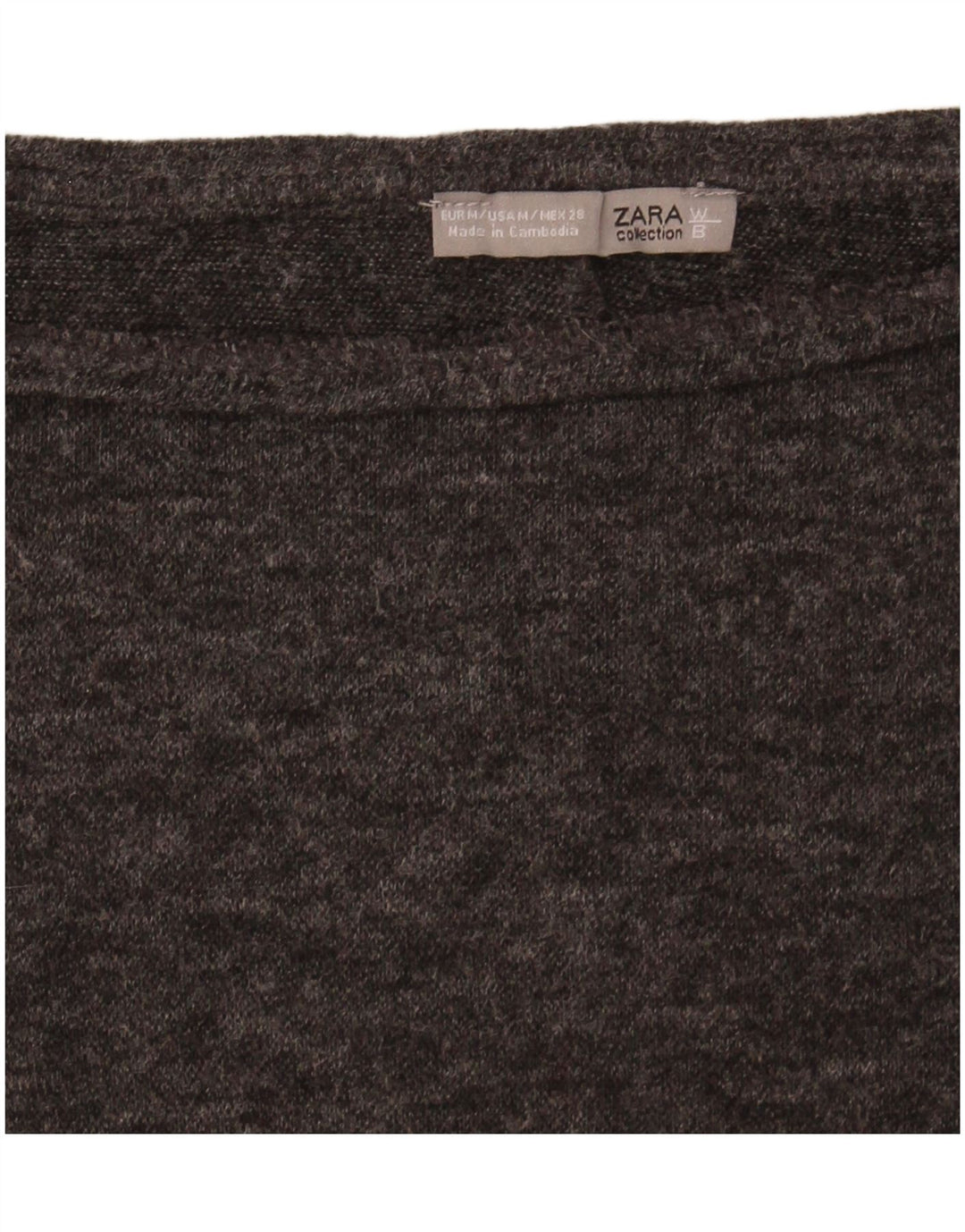 ZARA Womens Boat Neck Jumper Sweater UK 14 Medium Grey