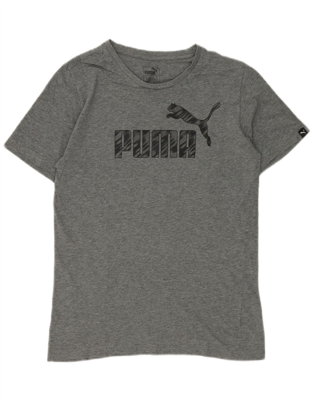 Puma - Camiseta gráfica para hombre, talla pequeña, gris