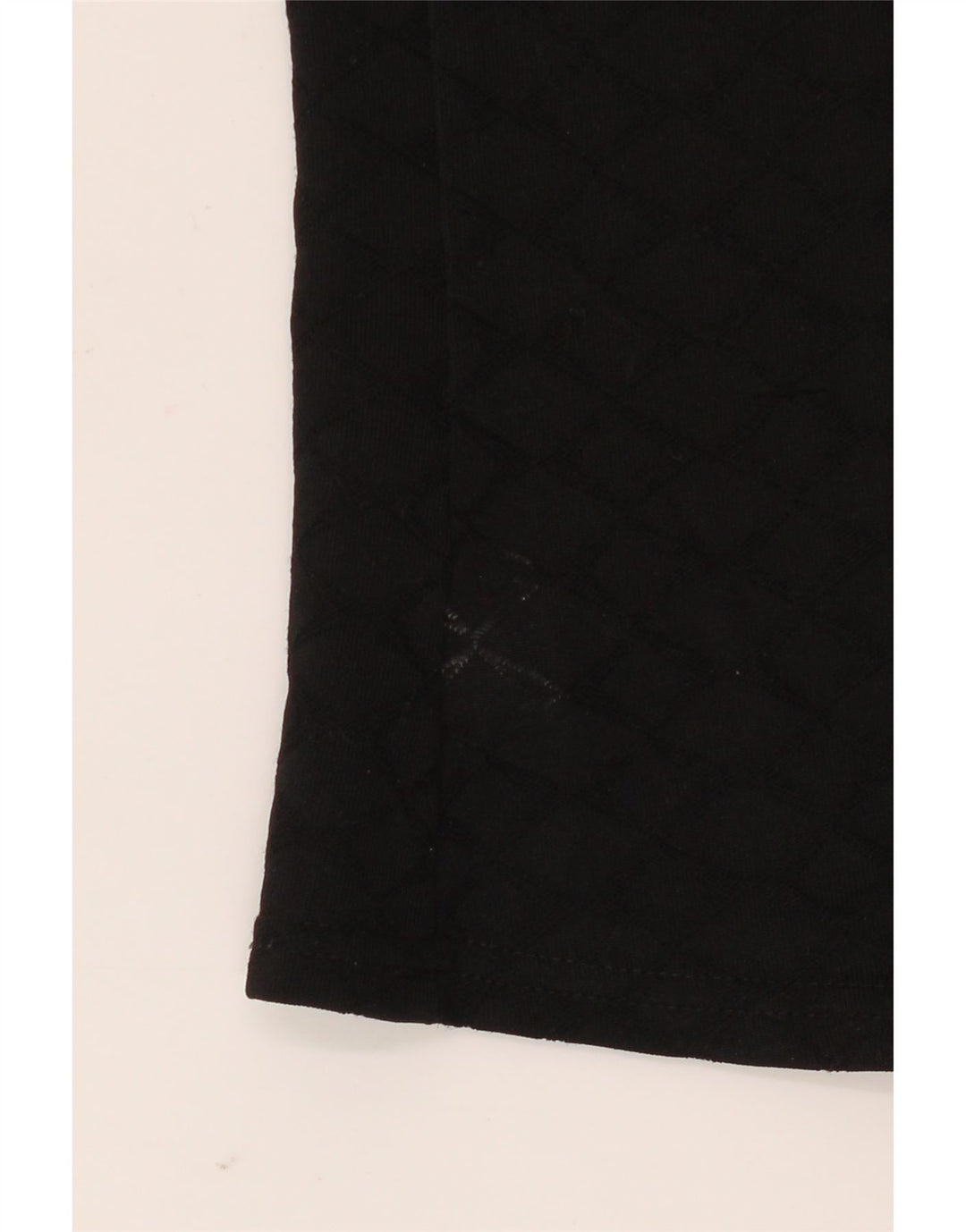 BENETTON Blusa corta para mujer IT 46 Grande Poliéster negro