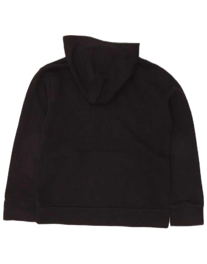 PUMA Sudadera con capucha gráfica para niños de 10 a 11 años, talla mediana, color negro con lunares