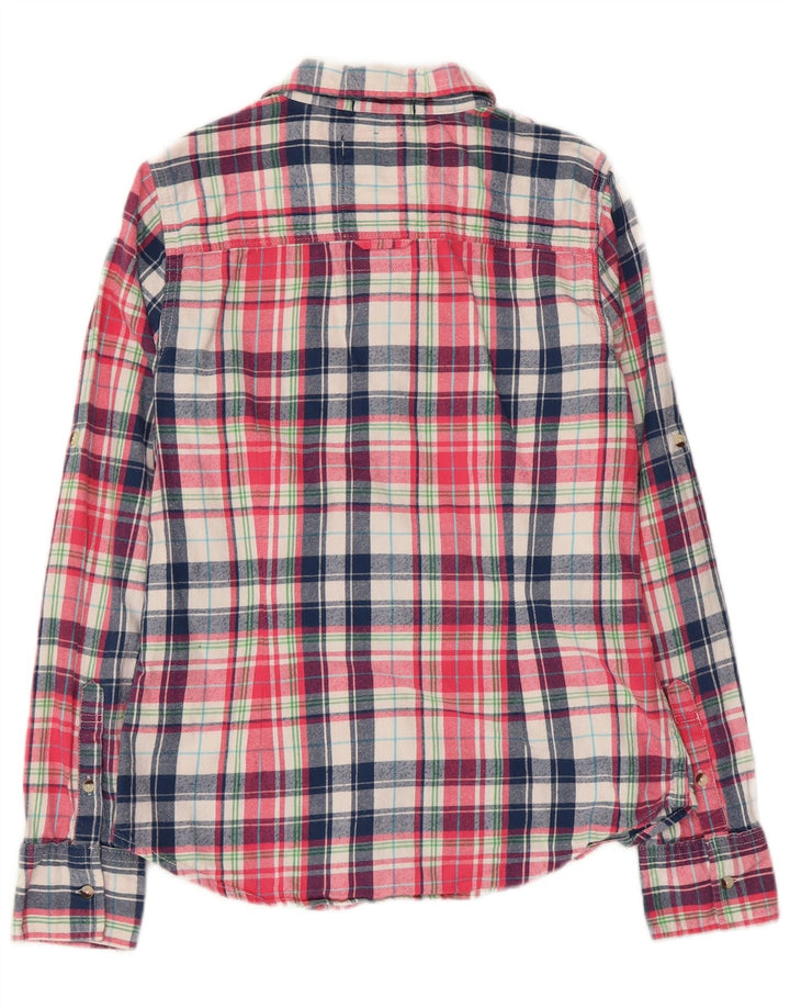 Superdry Camisa de franela de corte clásico para mujer, talla M, algodón multicolor