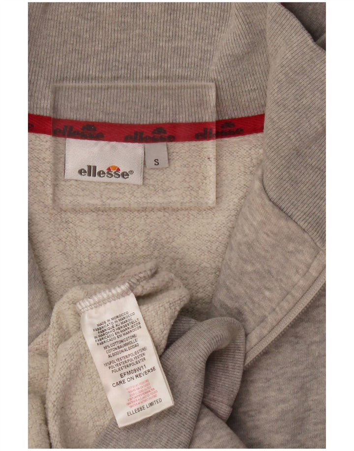 Ellesse - Chaqueta de chándal para mujer (talla 40), algodón moteado gris pequeño