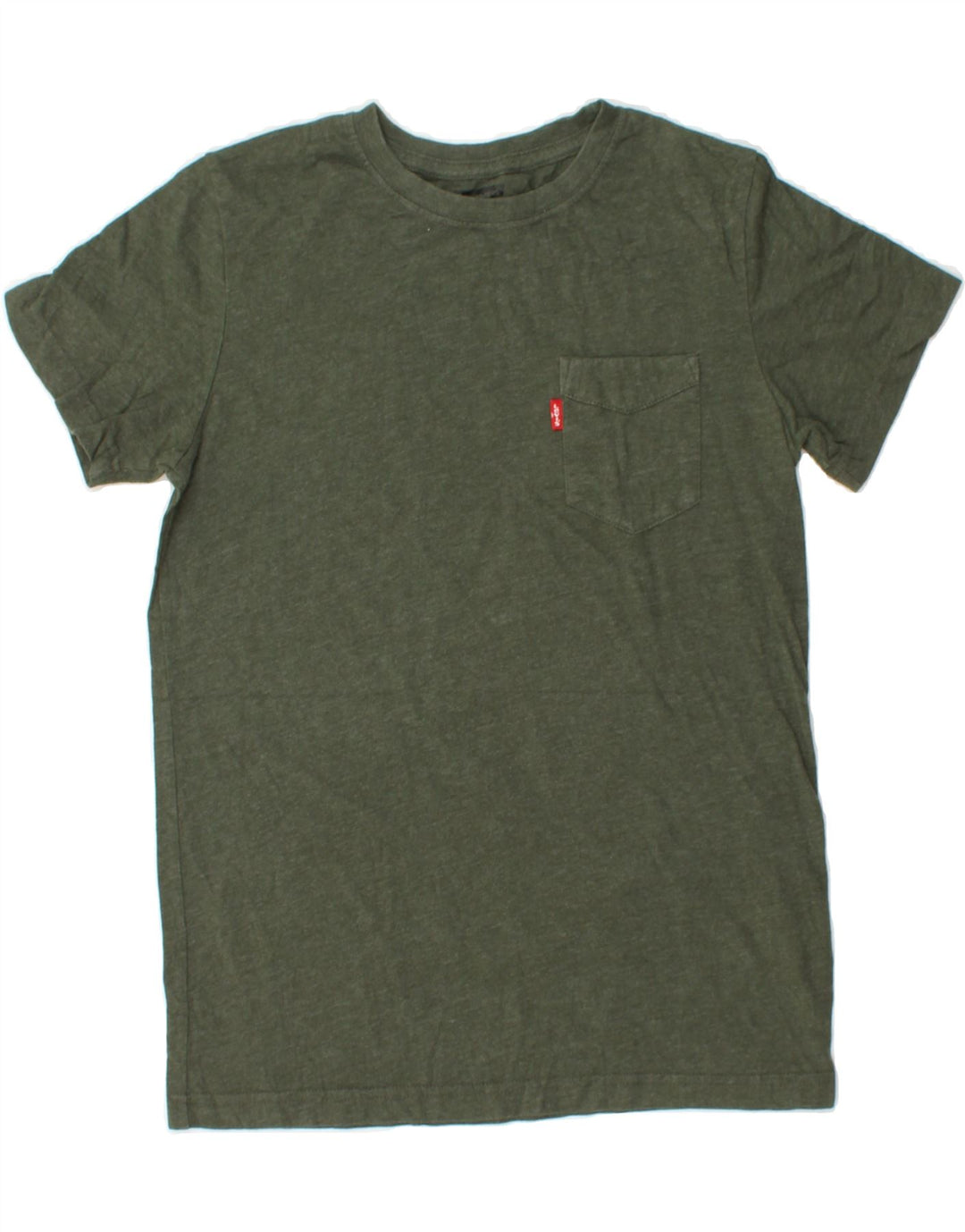 LEVI'S Boys T-Shirt Top 12-13 Years Large Khaki Cotton Vintage Levi's and Second-Hand Levi's from Messina Hembry 