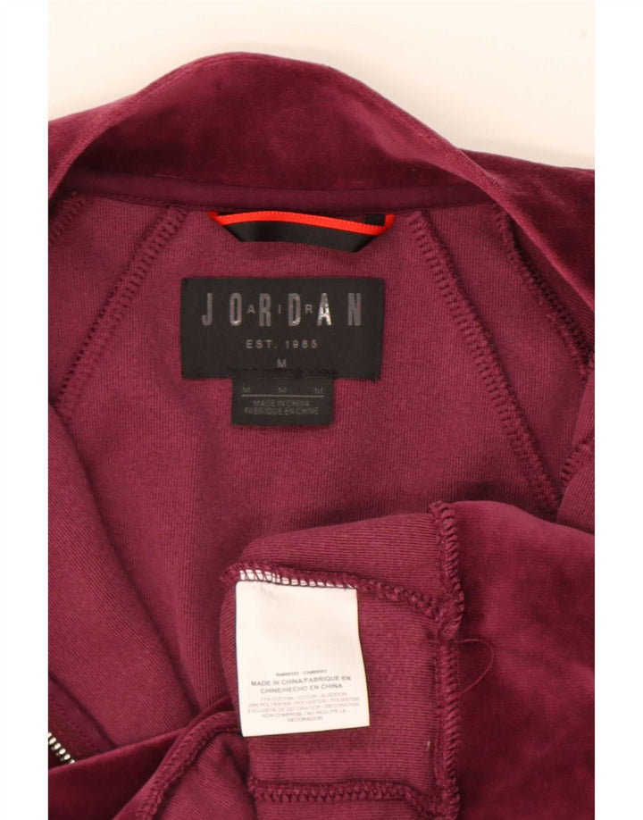 Jordan - Chaqueta de chándal para hombre, algodón burdeos medio