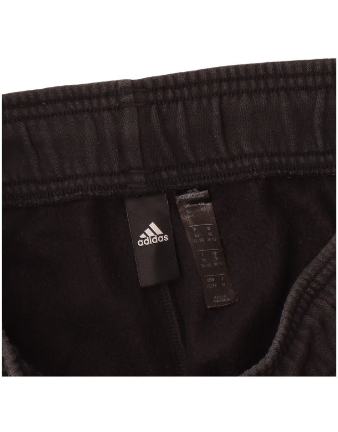 ADIDAS Pantalones de chándal para mujer UK 4/6 XS Negro Algodón