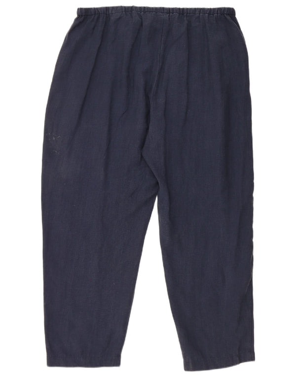 Marks & Spencer Pantalones cortos para mujer UK 40 Large W34 L25 Azul marino