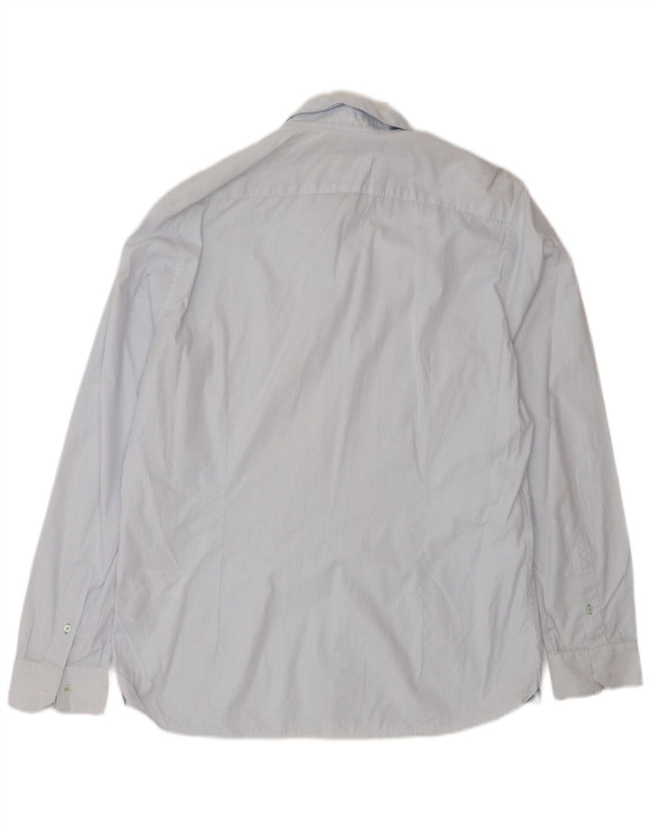 Ted Baker Camisa para hombre Talla 5 XL Algodón azul a rayas