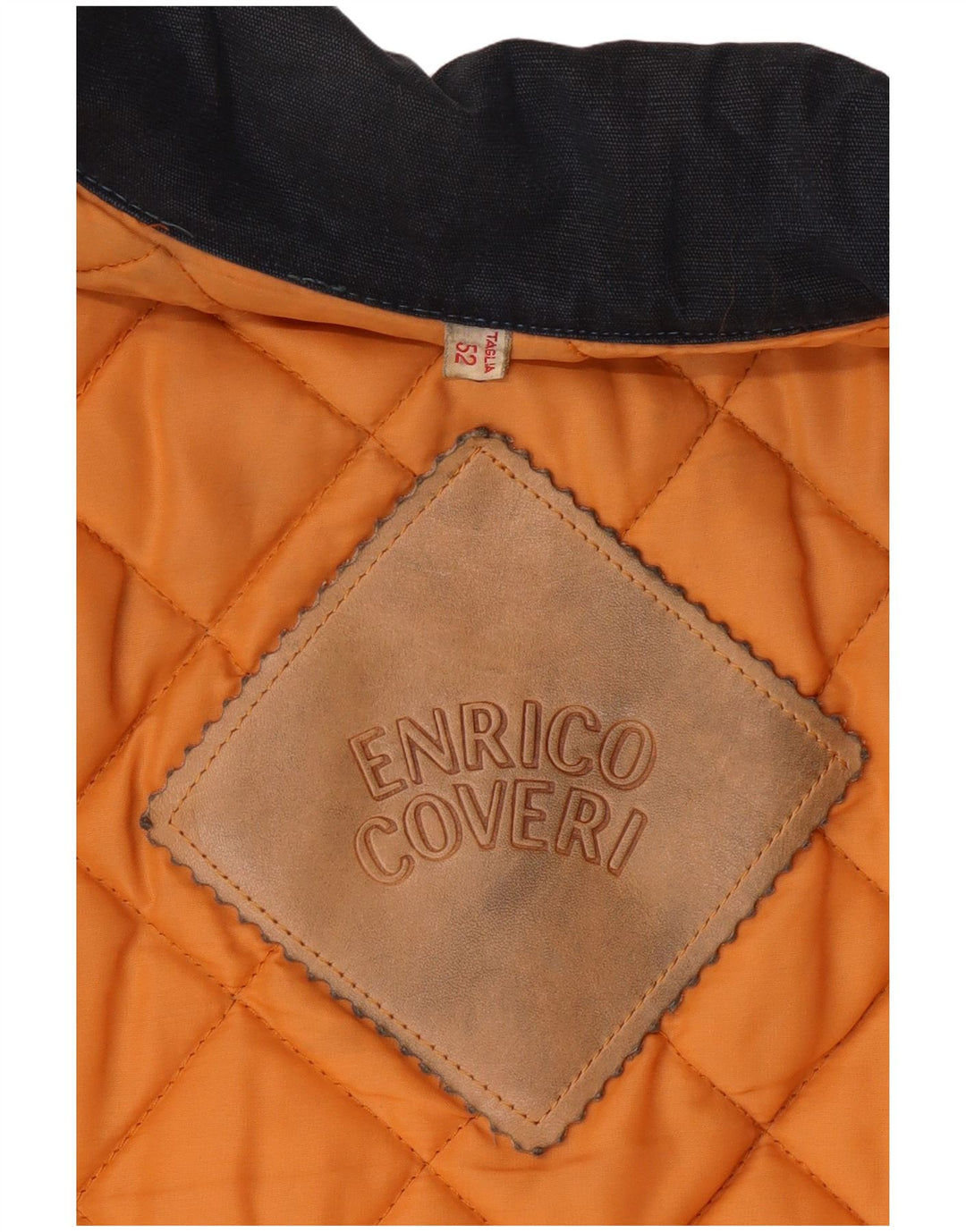 ENRICO COVERI Chaqueta acolchada militar vaquera para hombre IT 52 XL Azul marino