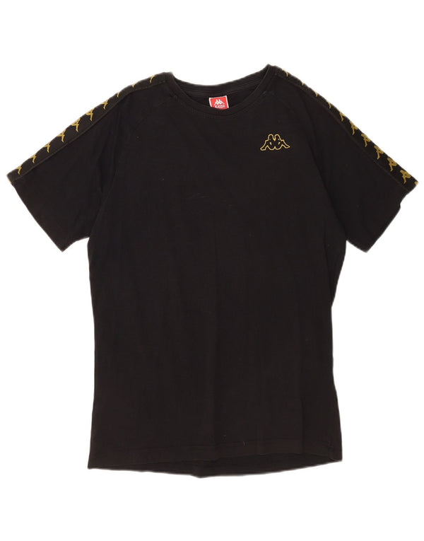 Kappa - Camiseta gráfica para hombre, talla mediana, color negro