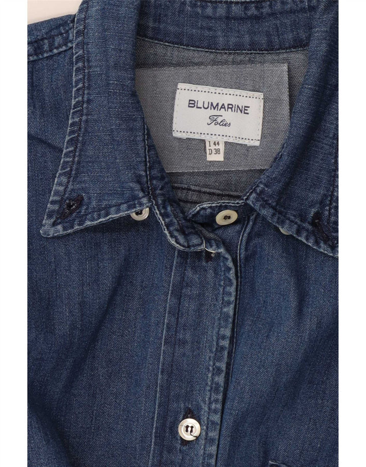 Camisa vaquera mujer Blumarine IT 44 Azul medio