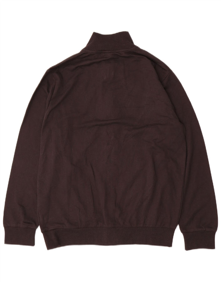 Umbro Hombre Chándal Top Chaqueta IT 52 Grande Algodón Negro