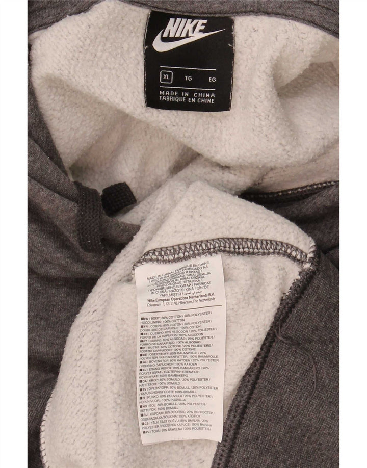 Nike Hombre Sudadera con capucha Jumper XL Gris Algodón