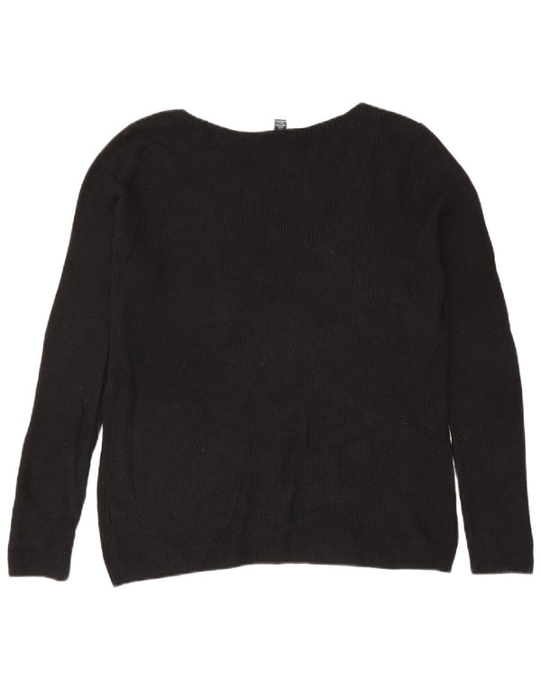 Gap Jersey para Mujer con Cuello Barco UK 40 XL Algodón Negro