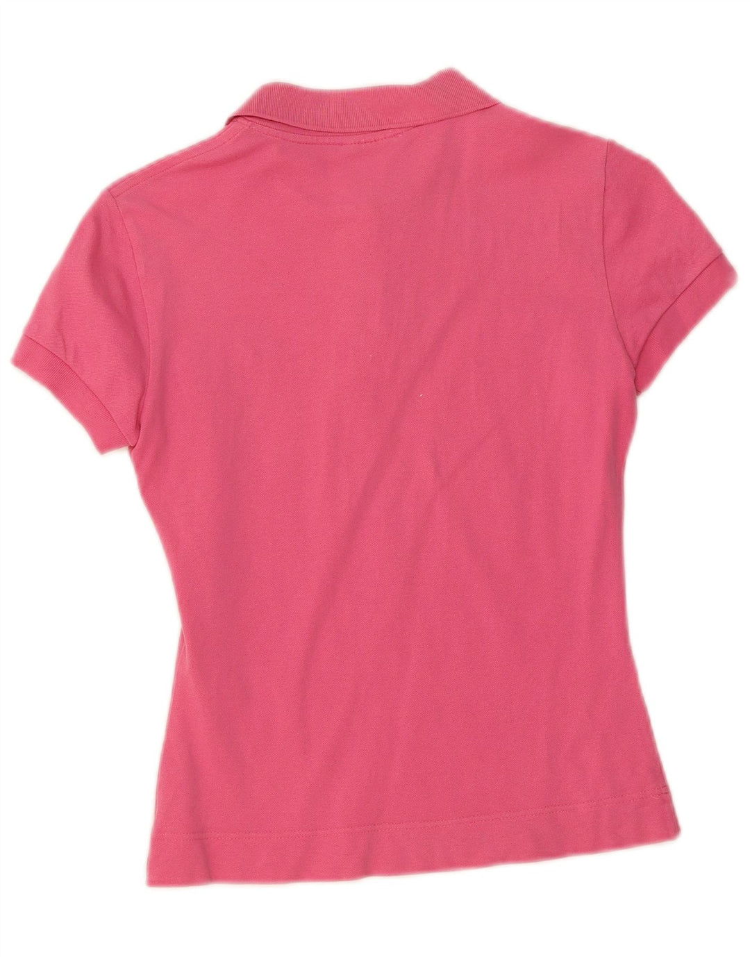 LACOSTE Womens Polo Shirt Size 38 Medium Pink Cotton