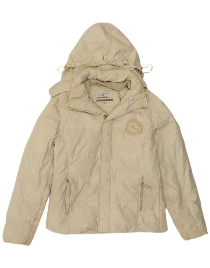 O'Neill Chaqueta acolchada con capucha para hombre UK 36 Small Off White Poliéster