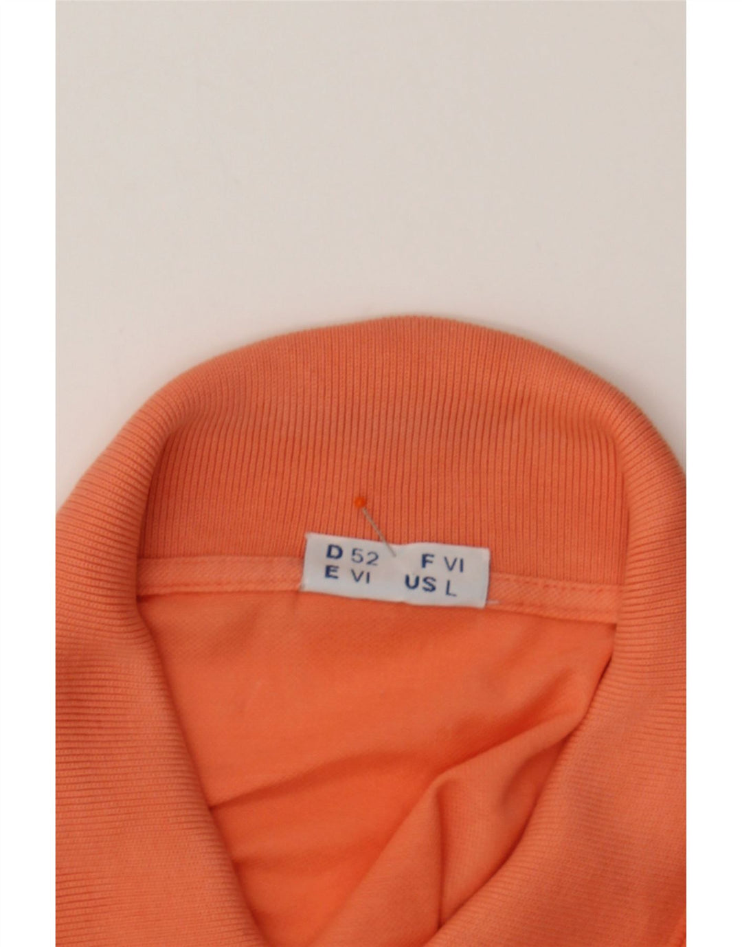 SERGIO TACCHINI Mens Polo Shirt Large Orange Cotton Vintage Sergio Tacchini and Second-Hand Sergio Tacchini from Messina Hembry 
