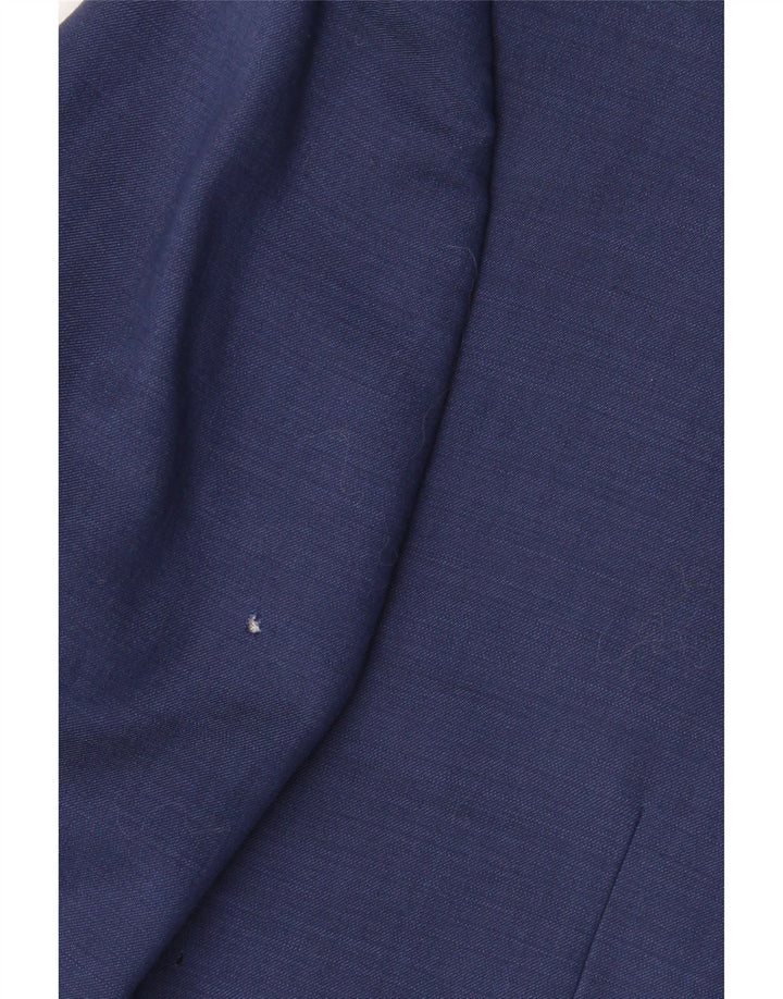 Calvin Klein Chaqueta Blazer Corta de 2 Botones para Hombre UK 38 Mediana Lana Azul Marino