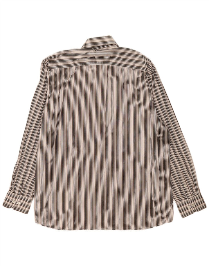 LERROS Camisa Hombre 2XL Algodón Rayas Gris