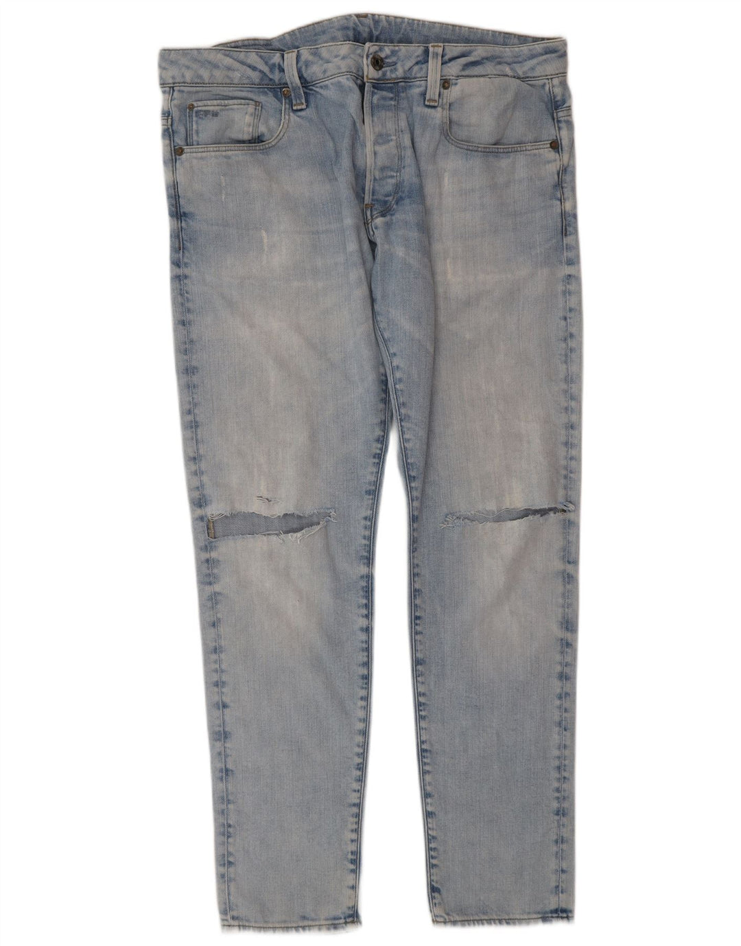 G-STAR Vaqueros ajustados desgastados para hombre W36 L32 Algodón azul
