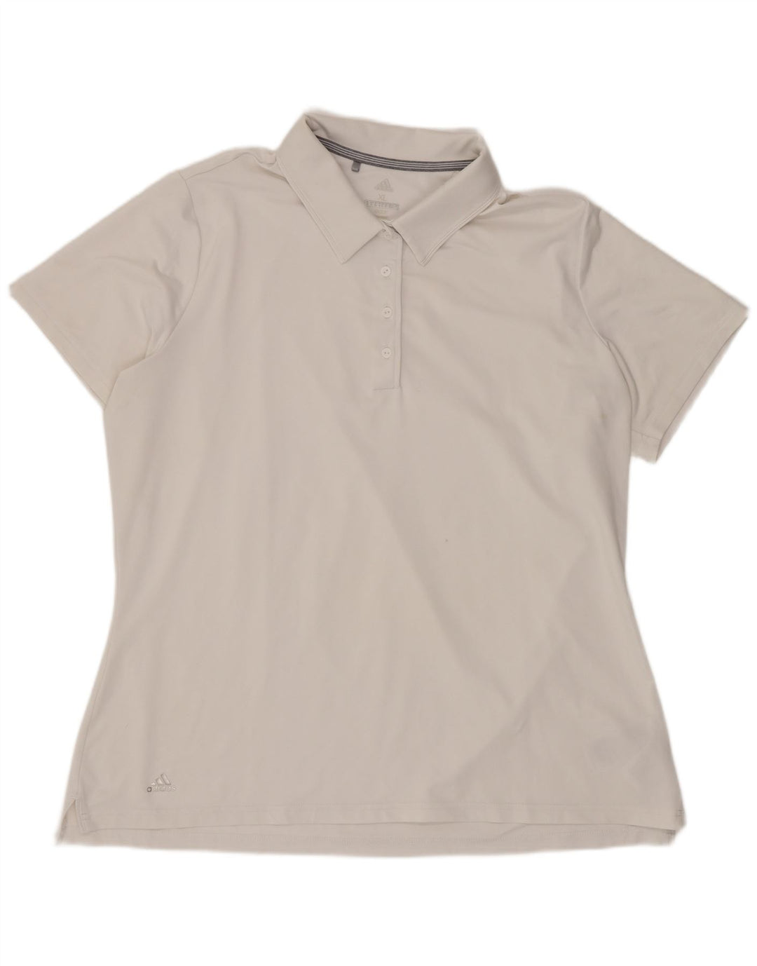 Adidas Polo Mujer UK 40 XL Poliéster Blanco