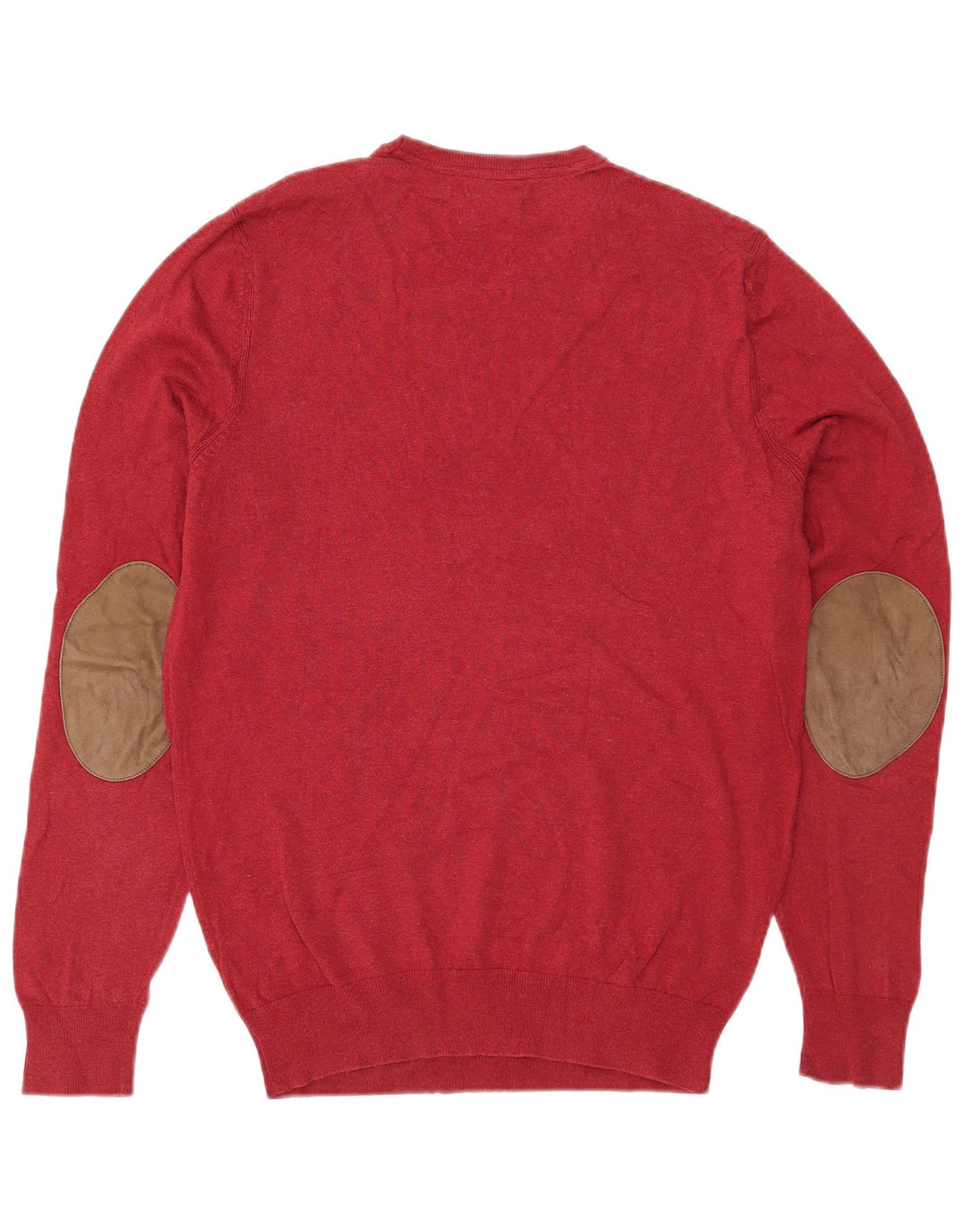Massimo Dutti Jersey Cuello Redondo Hombre Algodón Rojo Medio
