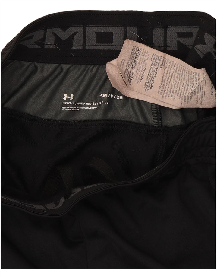 Under Armour Pantalones cortos deportivos para hombre Pequeño poliéster de camuflaje negro