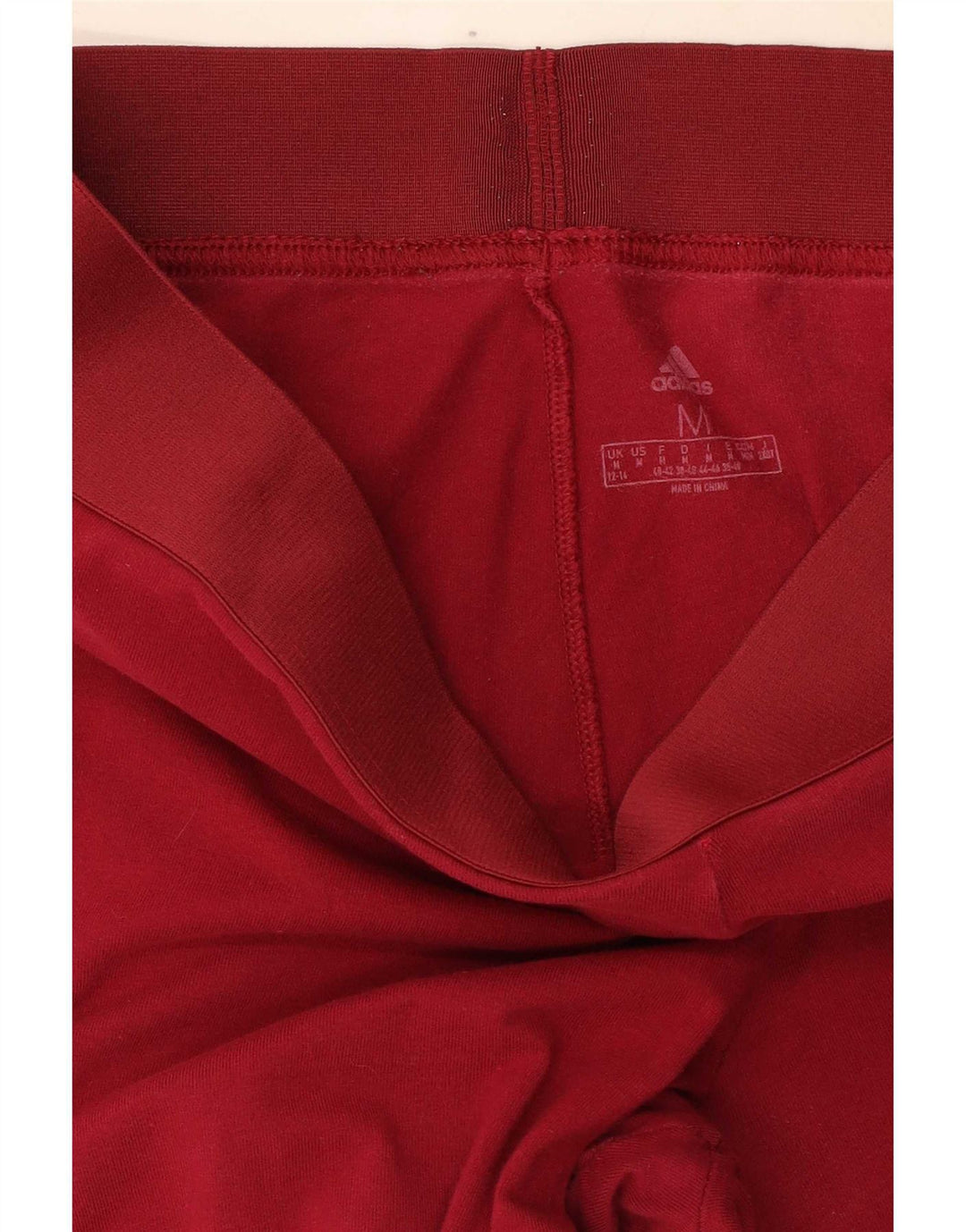 Adidas Leggings para mujer Reino Unido 12/14 Medio Rojo Algodón