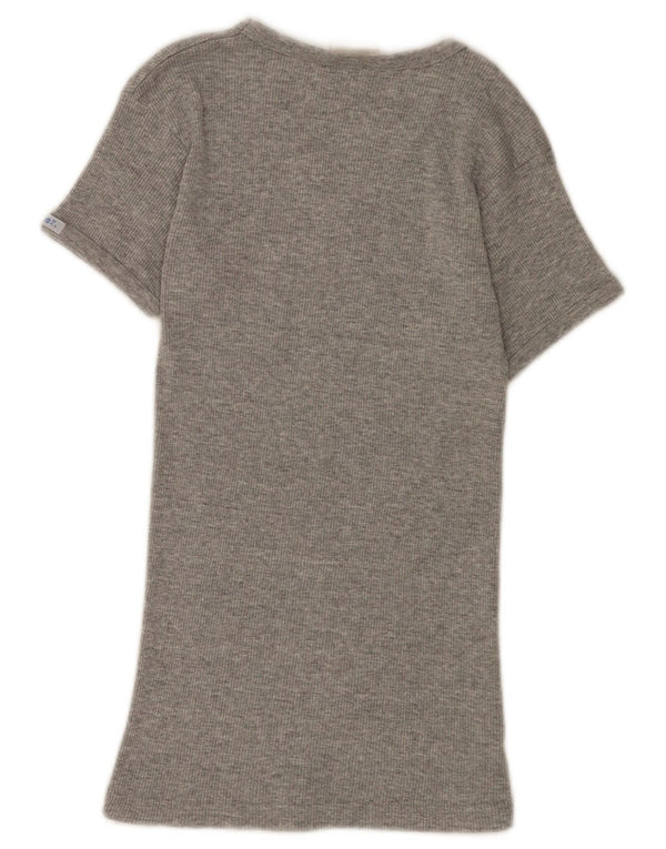 Lee Camiseta para Mujer Top UK 8 Small Gris Algodón