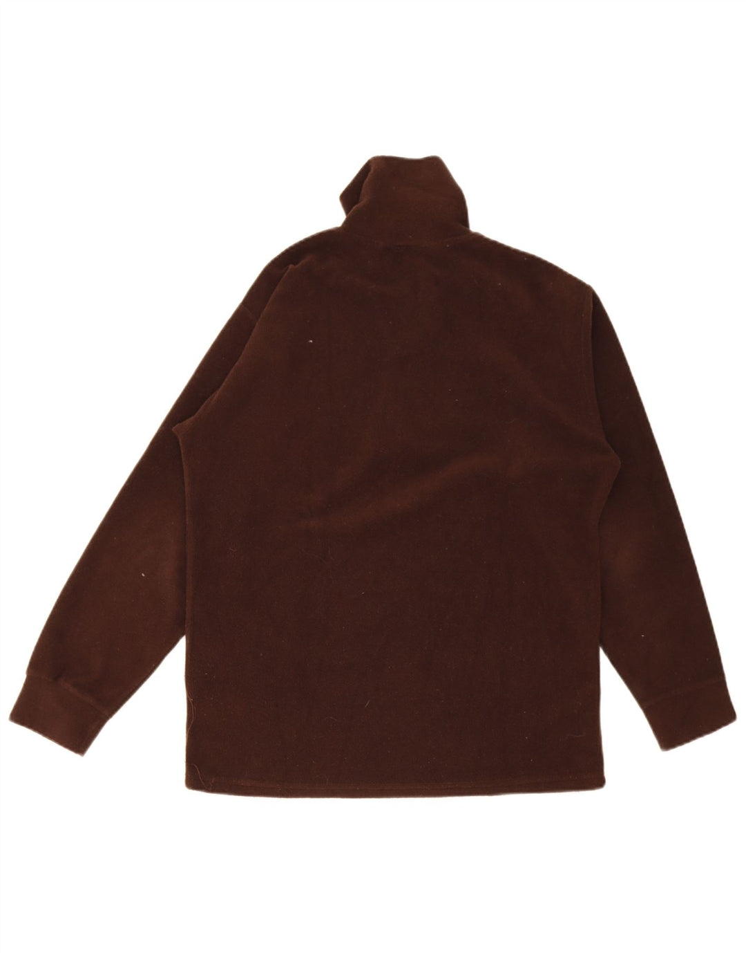 Fila Hombre Zip Neck Fleece Jumper Medium Brown