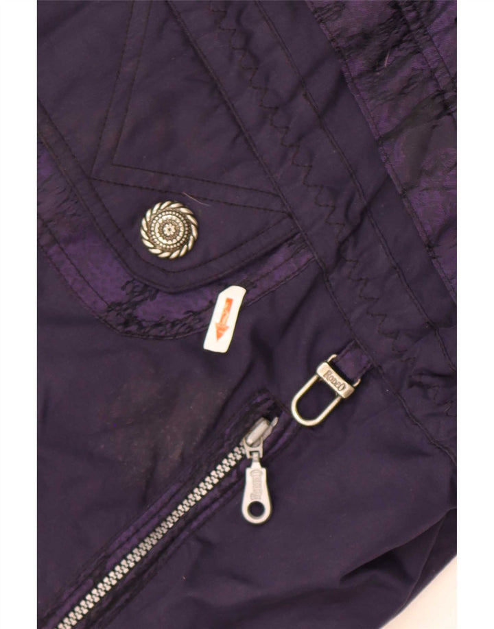 Rodeo Chaqueta Anorak extragrande con capucha para mujer UK 46 Poliéster morado grande