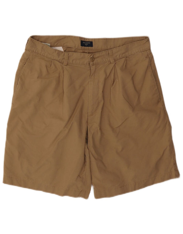 Dockers Mens Pegged Chino Shorts W34 Grande Algodón Marrón