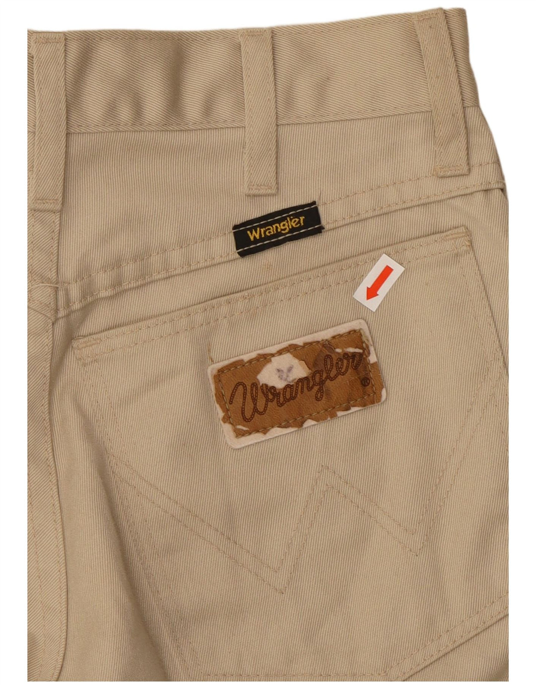 WRANGLER Pantalones casuales con corte de bota para mujer W26 L32 Algodón beige