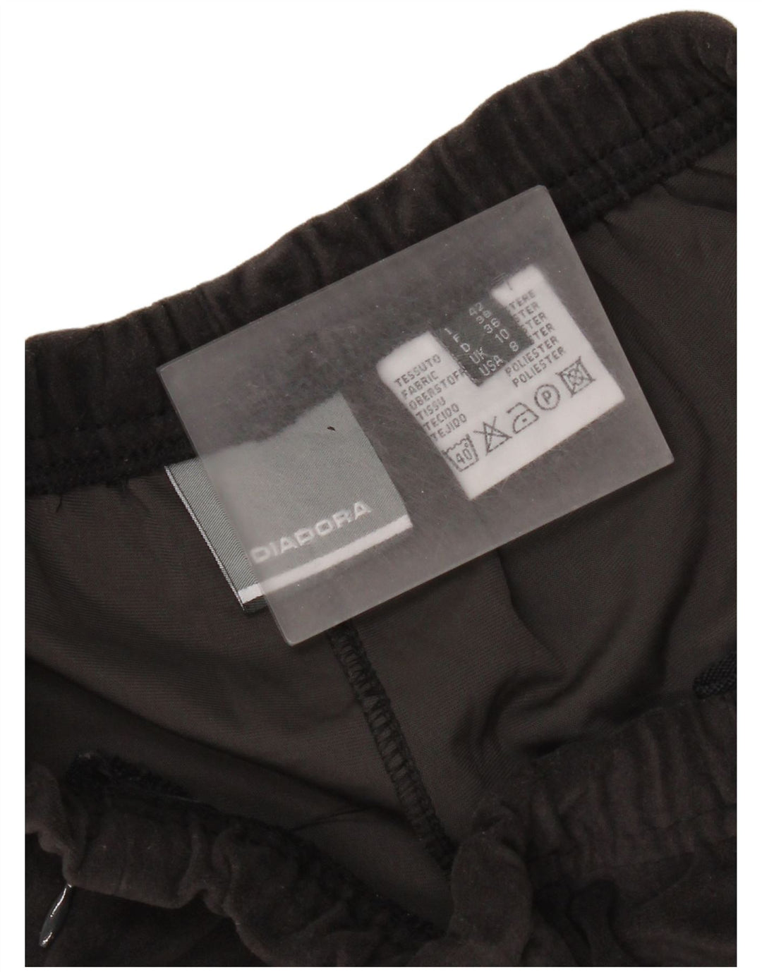 Diadora Pantalones de chándal de terciopelo para mujer UK 40 Small Gris Poliéster