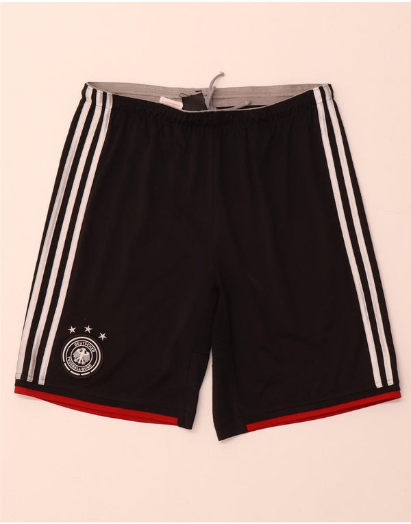 ADIDAS Mens Deutscher Fussball Bund Pantalones cortos deportivos pequeño negro