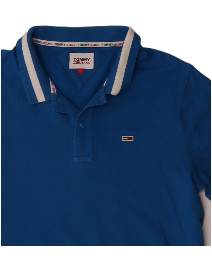 Polo Tommy Hilfiger para hombre de algodón azul grande