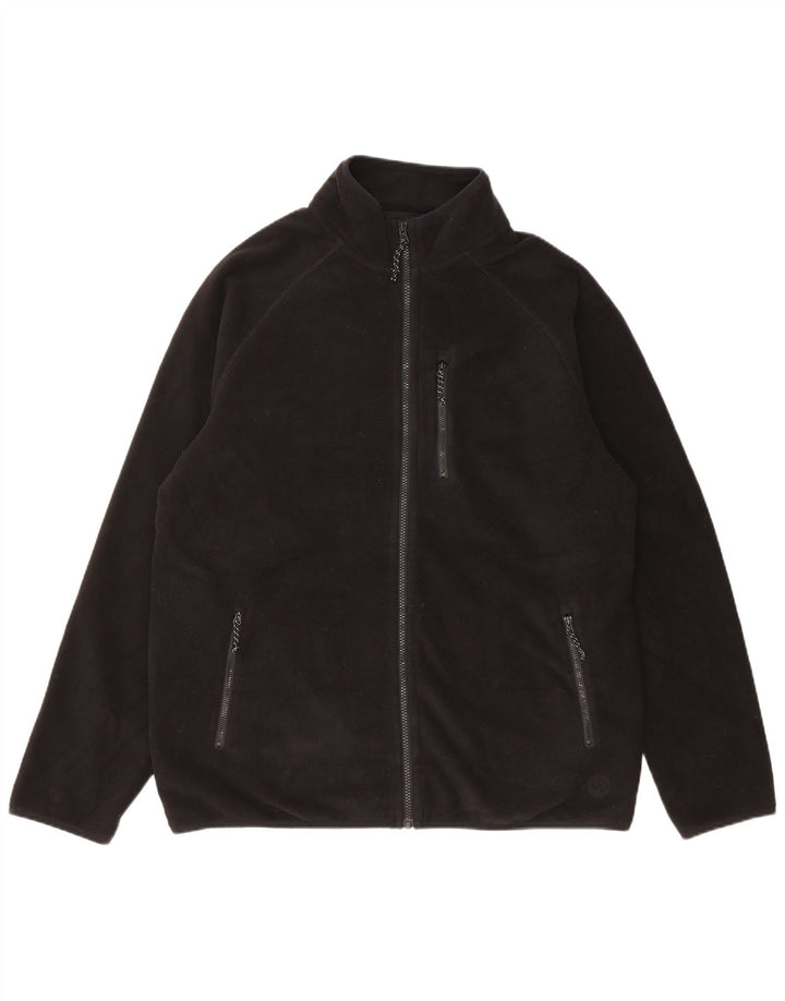 Marks & Spencer Chaqueta polar para hombre UK 42 XL Poliéster negro