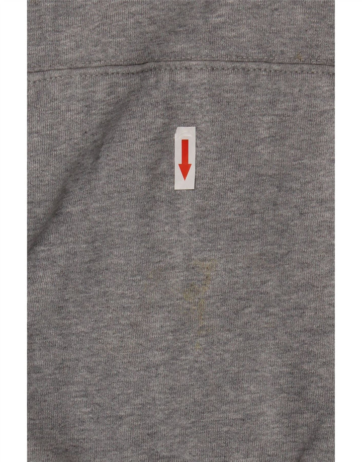 Levi's Jersey con capucha gráfica para hombre de algodón gris grande