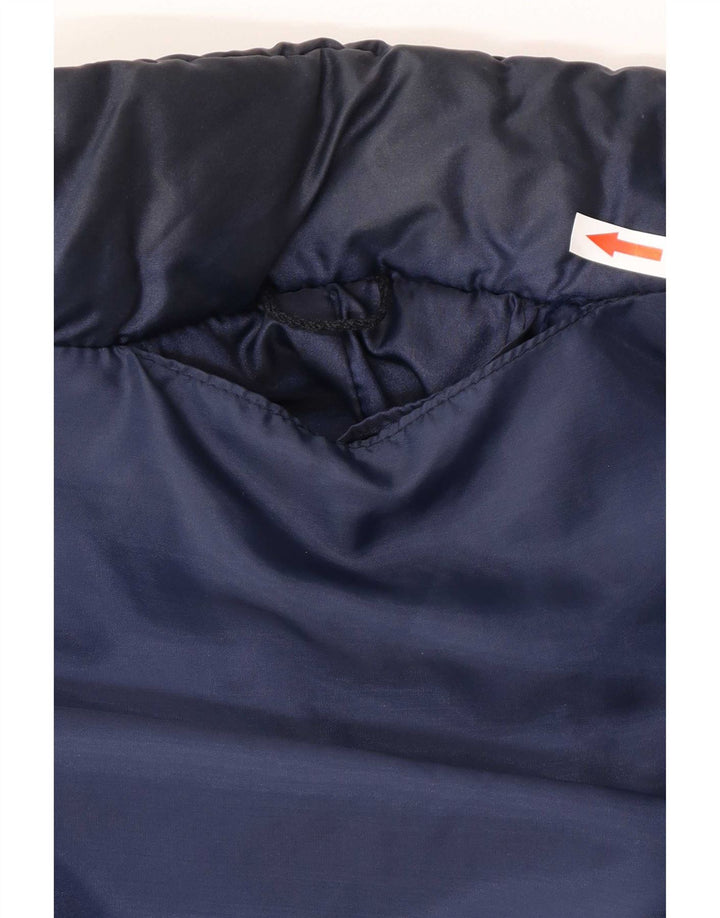 Chaqueta acolchada vintage para hombre Reino Unido 38 Bloque de color azul medio