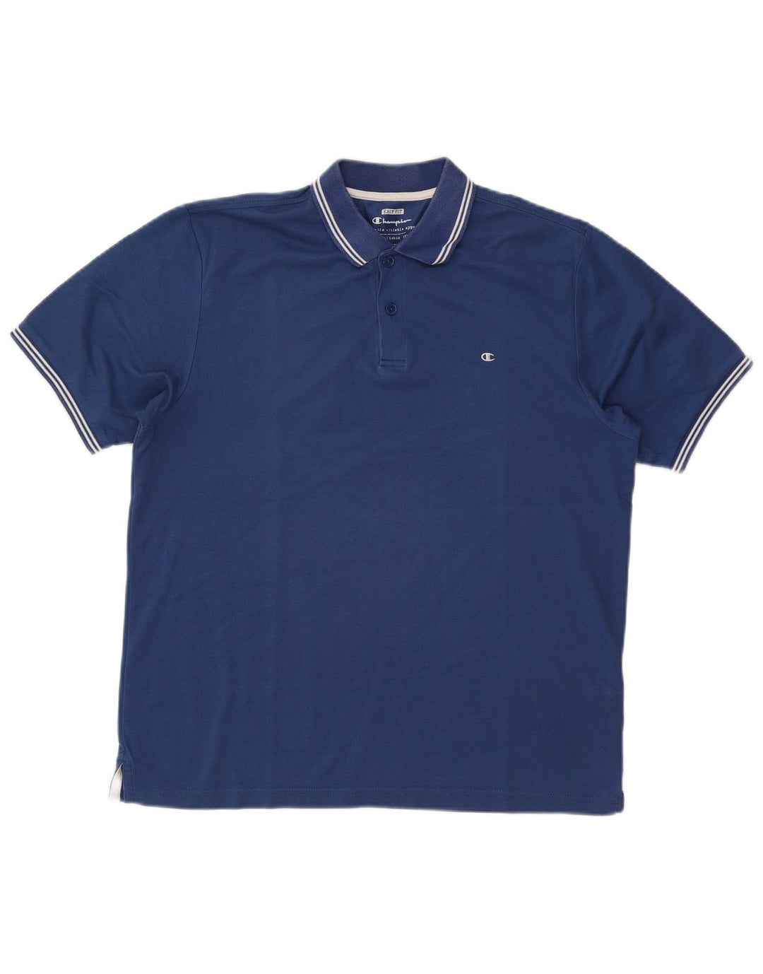 Champion Polo Easy Fit para hombre de algodón azul grande