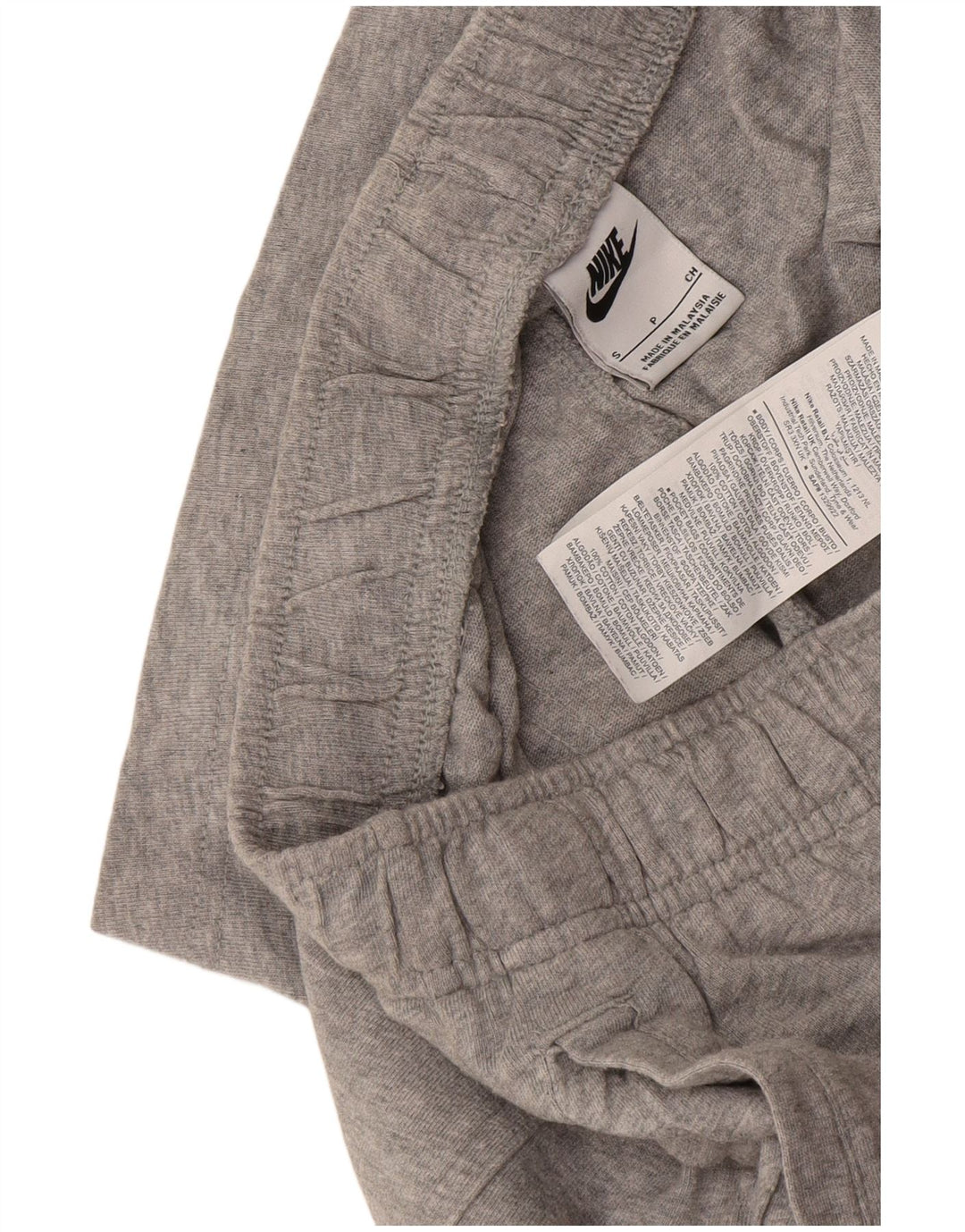 Nike - Pantalones cortos deportivos para hombre (algodón moteado gris pequeño)