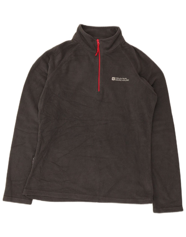 Jersey de forro polar con cuello y cremallera para mujer Mountain Warehouse UK 8 Small Poliéster gris
