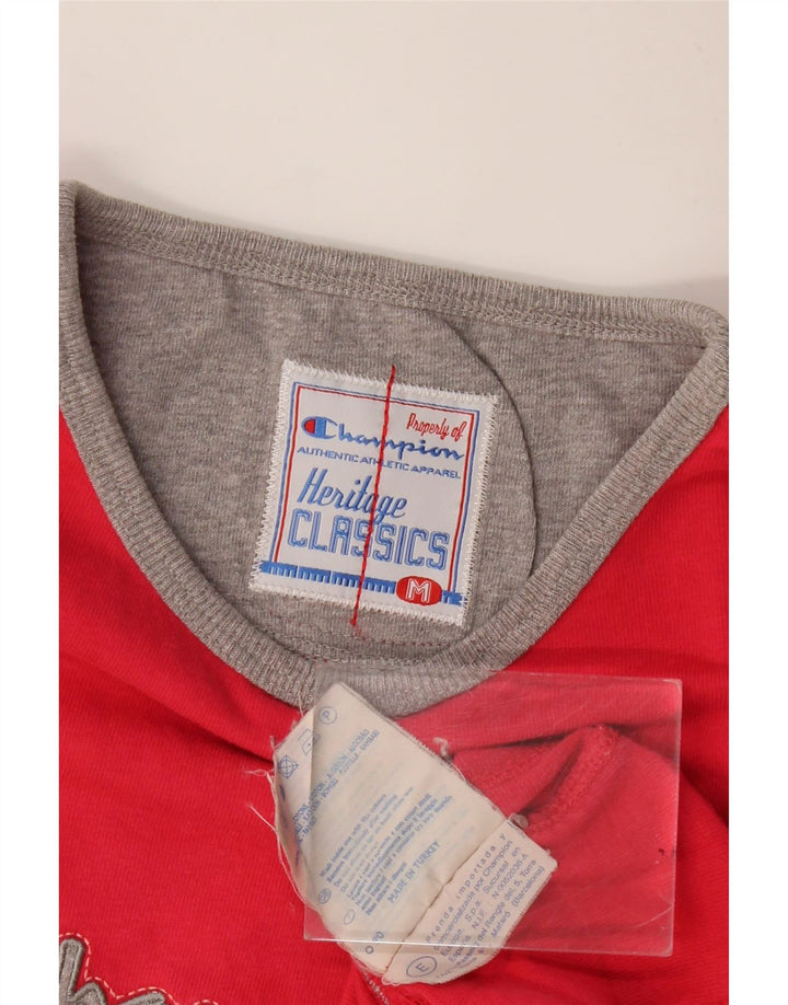 Champion Heritage Classics - Camiseta gráfica para mujer, talla 40, talla M, color rojo