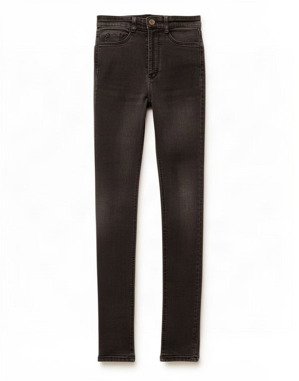 Zara Vaqueros pitillo para mujer EU 22 2XS W22 L27 Algodón negro